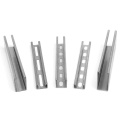 Slotted  Galvanized C and U Shaped Unistrut Steel 41X41mm/41x21mm Steel Profile Strut Channel lintel